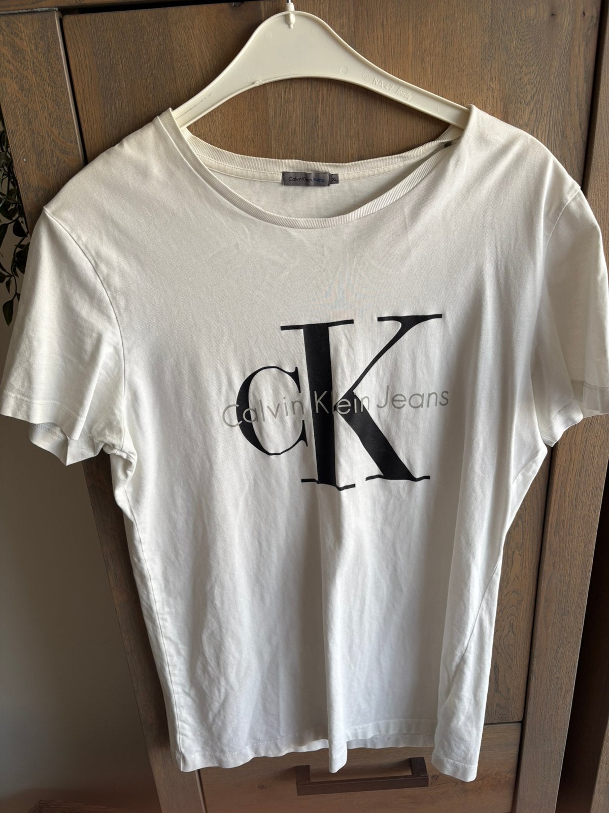 Calvin klein t-shirt, Ophalen of Verzenden, Zo goed als nieuw, Maat 56/58 (XL), Wit