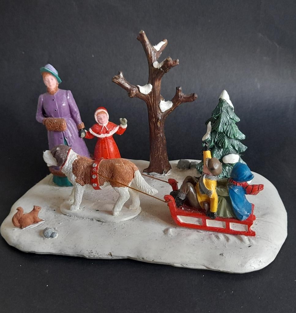Lemax winter tafereel kerstdorp, Diversen, Kerst, Verzenden
