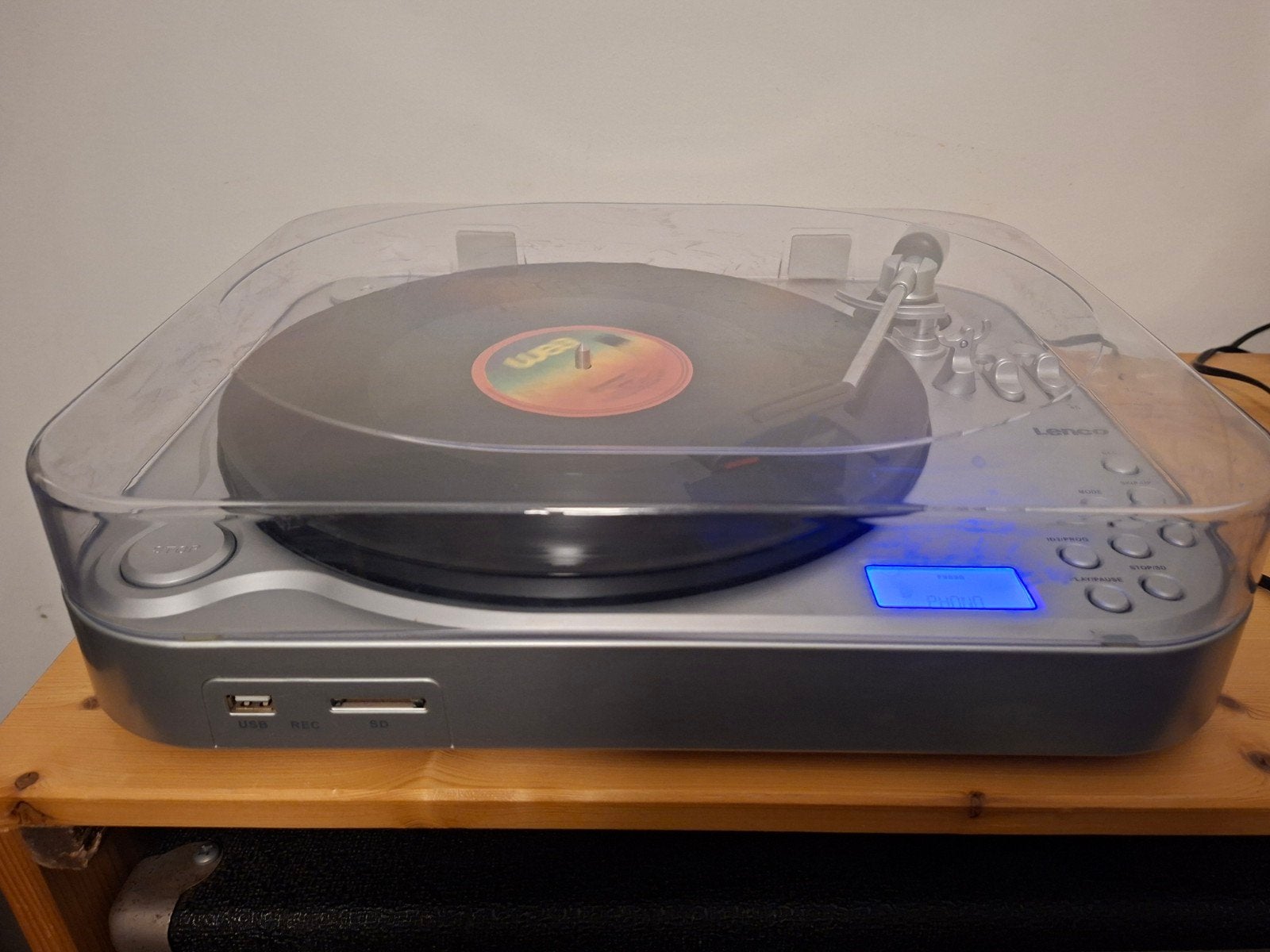 lenco l-69 platenspeler met usb, Audio, Tv en Foto, Overige merken, Gebruikt, Ophalen of Verzenden, USB-aansluiting