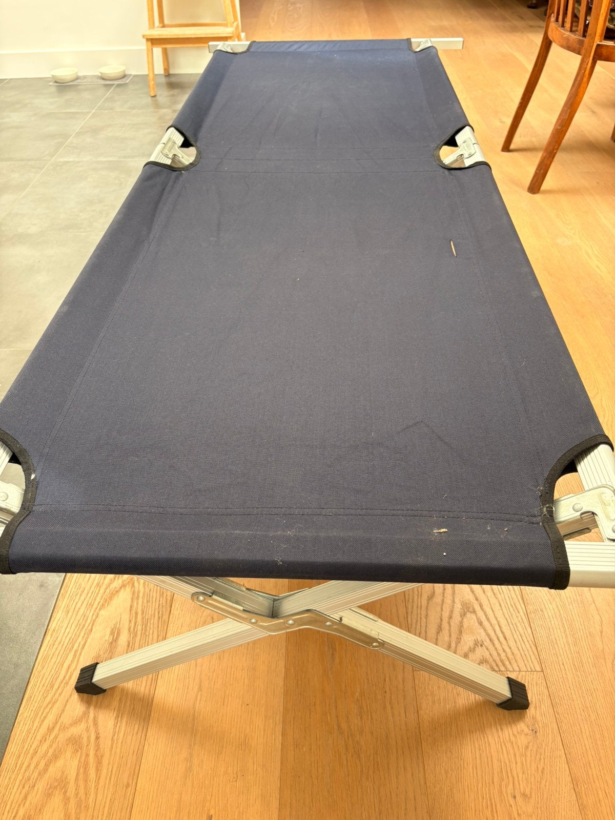 Veldbed, logeerbed, stretcher, Tuin en Terras, Ophalen, Zo goed als nieuw