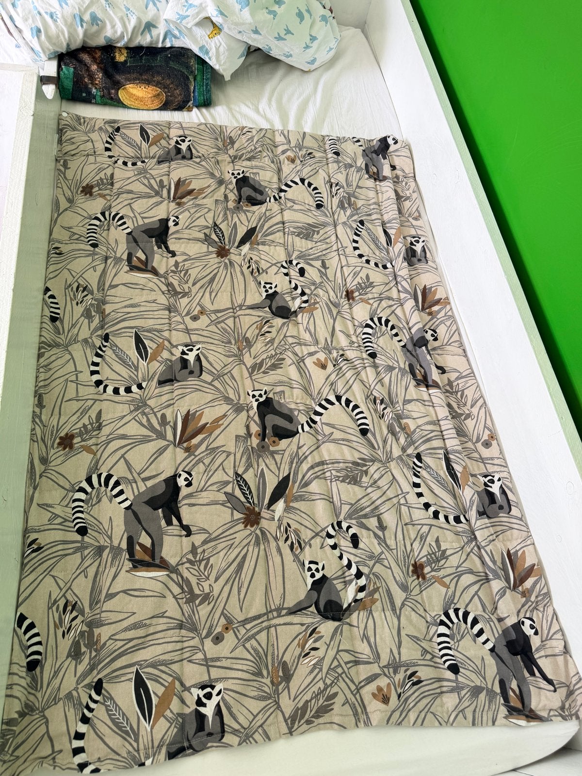 Verzwaringsdeken met jungle print - Liefs uit Giessenburg, Jongetje of Meisje, Beige, Ophalen of Verzenden, Deken of Dekbed