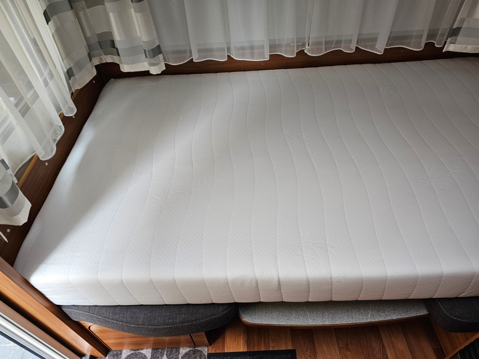 ZGAN koudschuim HR45 caravanmatras 210x120cm, Ophalen, Eenpersoons, 210 cm, Zo goed als nieuw