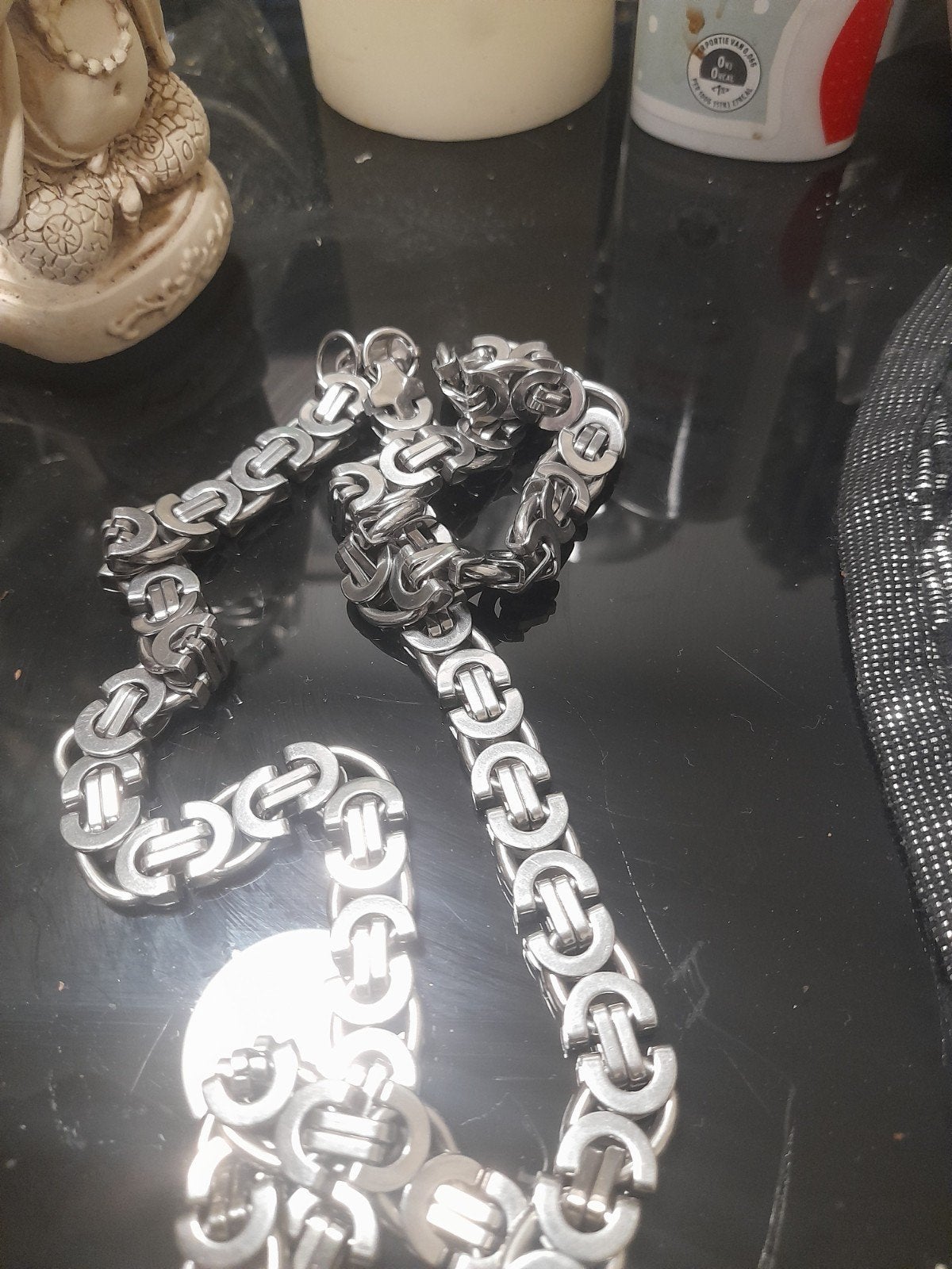 ketting zilver, Ophalen of Verzenden, Zo goed als nieuw, Zilver, Zilver