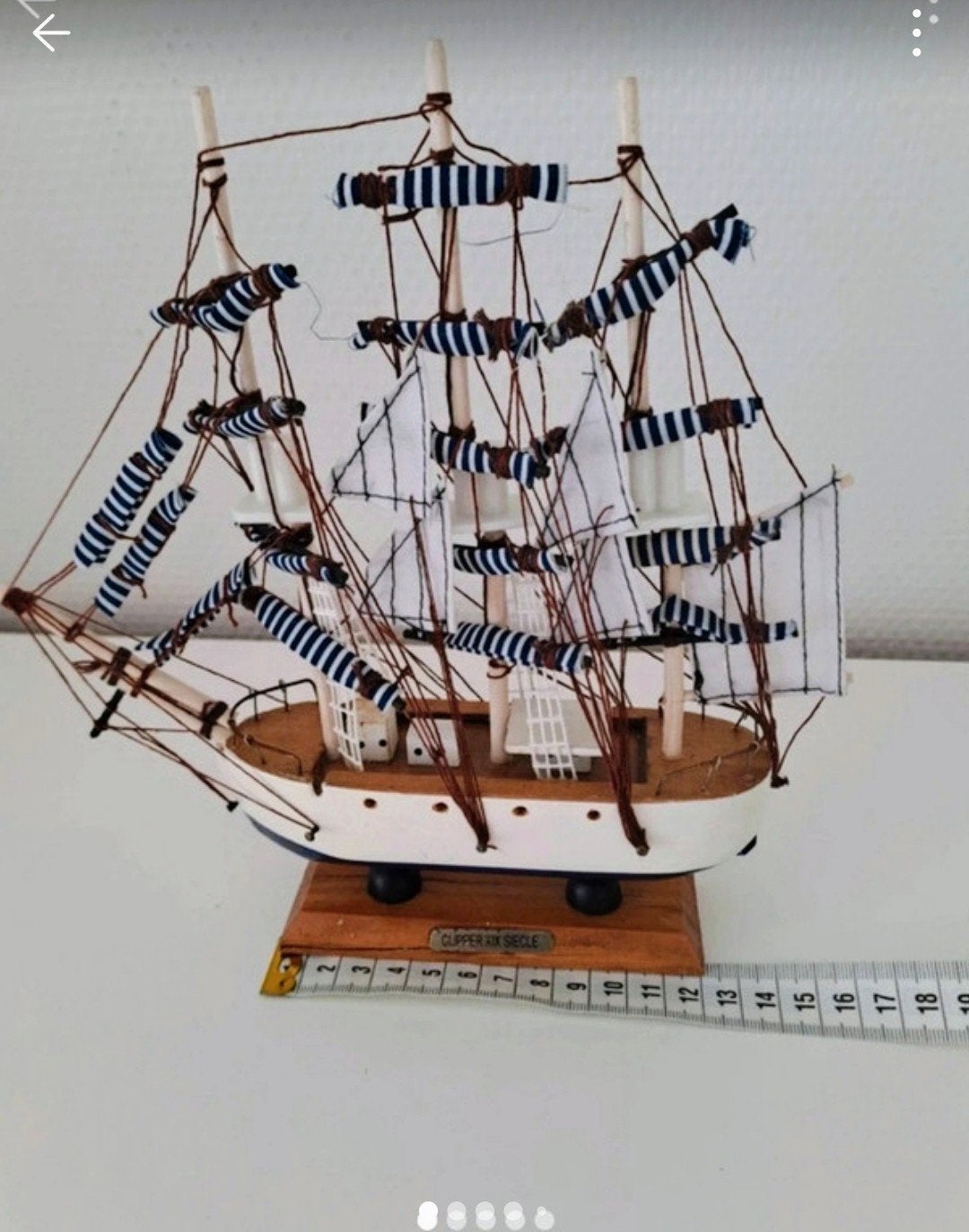 Zeilboten 3 stuks. 2 van hout/1 unieke van metaal, Ophalen of Verzenden