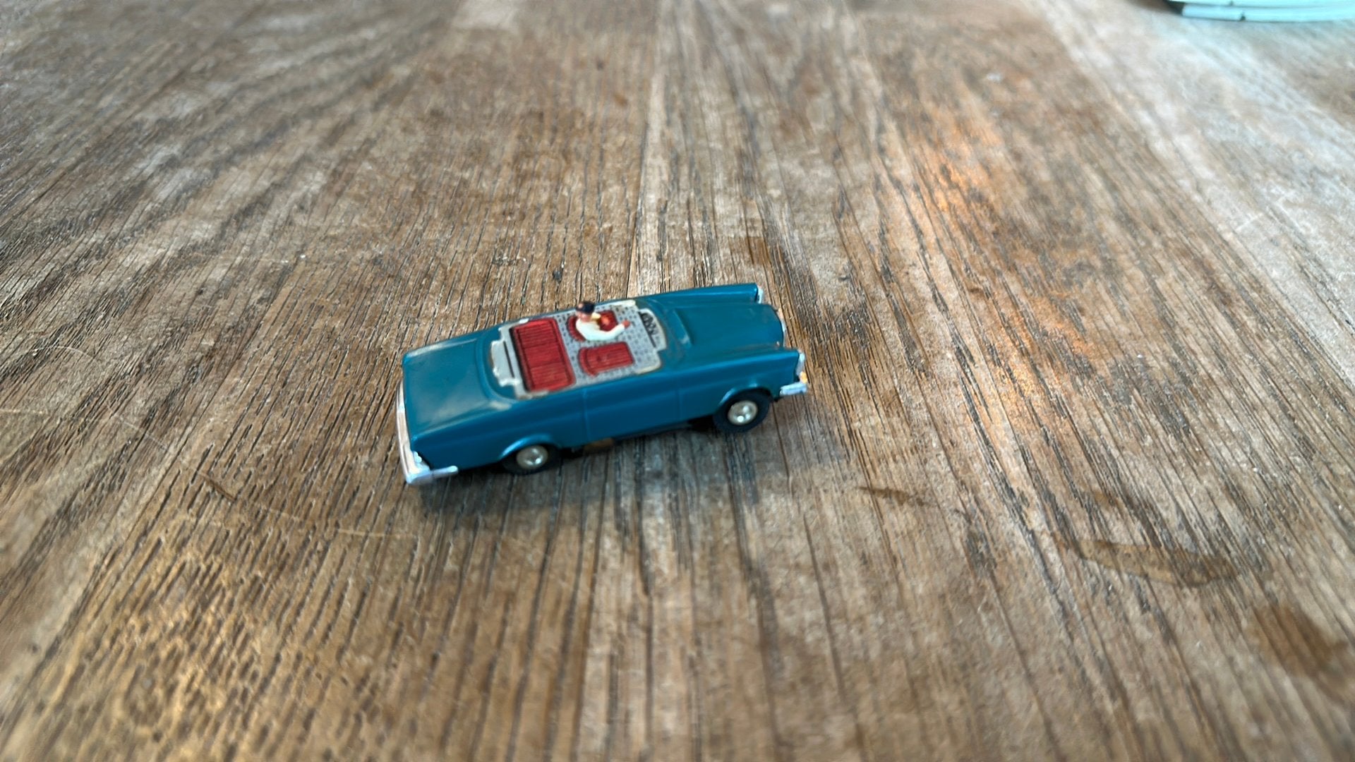 Grote vintage Faller AMS racebaan set + Mercedes 230 SL, Ophalen of Verzenden, Gebruikt