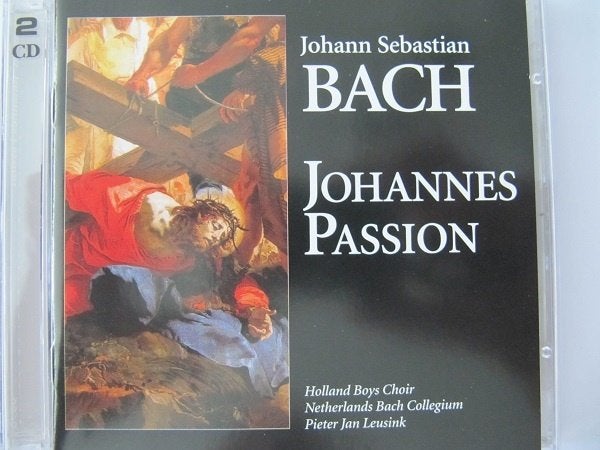 2CD JS Bach - Johannes Passion - Holland Boys - PJ Leusink, Ophalen of Verzenden, Zo goed als nieuw, Inclusief boekje, Barok