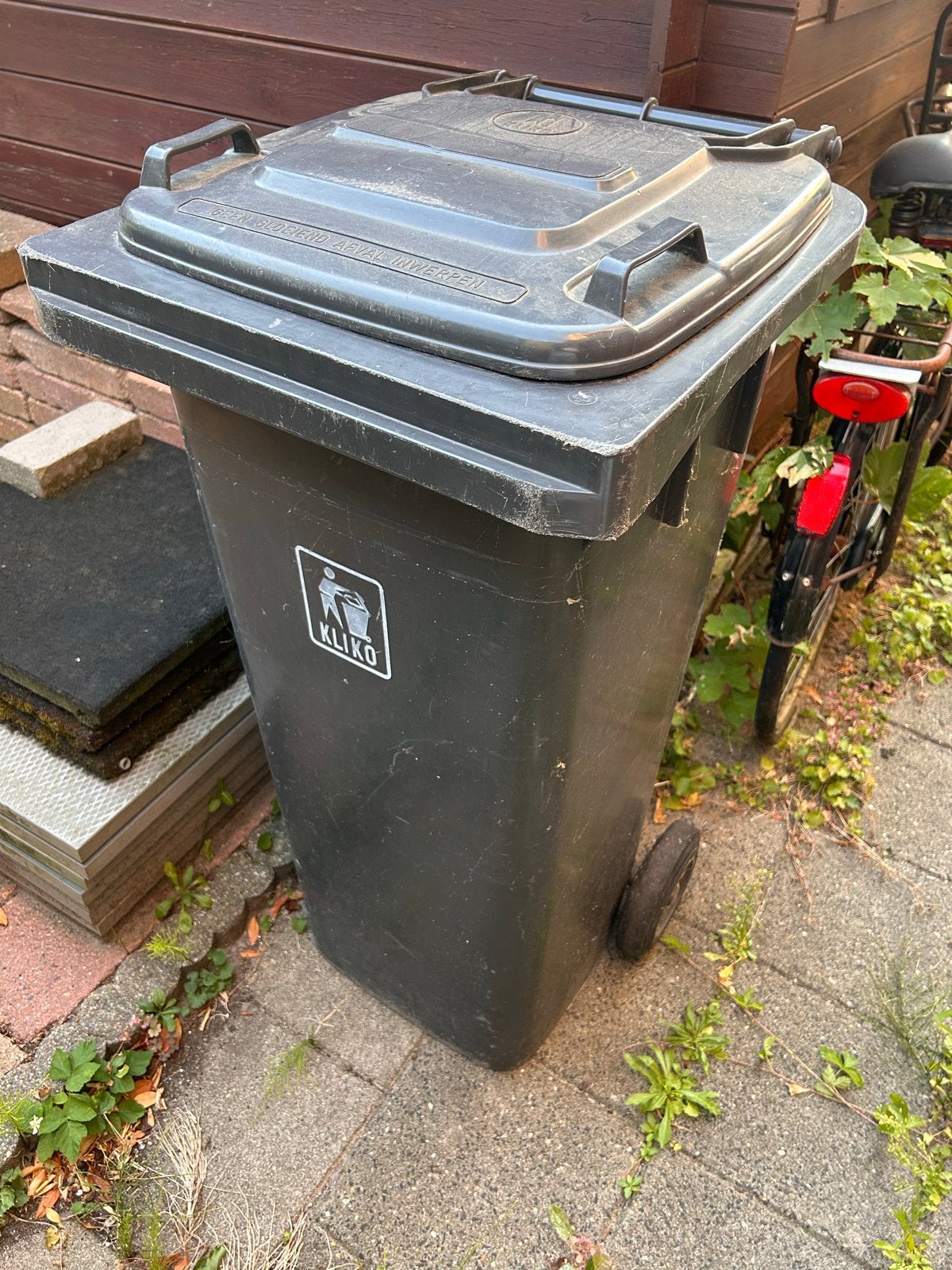 Gebruikte Kliko Afvalcontainer - 100x35x35, Ophalen, Kunststof, Gebruikt, 40 liter of meer