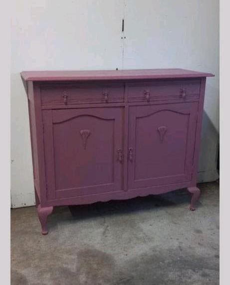 Oud roze dressoir, Huis en Inrichting, Ophalen, 100 tot 150 cm, ., .