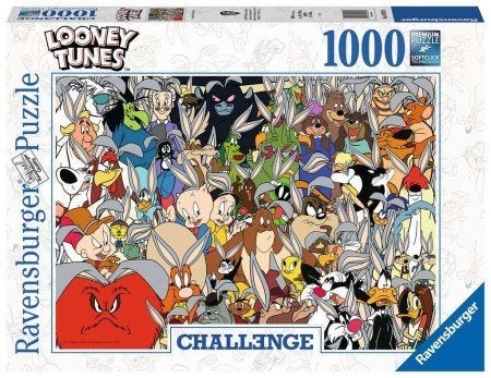Ravensburger: Challenge: Looney Tunes 1000 stukjes, Ophalen of Verzenden, 500 t/m 1500 stukjes, Nieuw, Legpuzzel