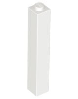 Lego Bouwstenen 1x1x5 wit 4 stuks nieuw, Ophalen of Verzenden, Nieuw, Losse stenen, Lego