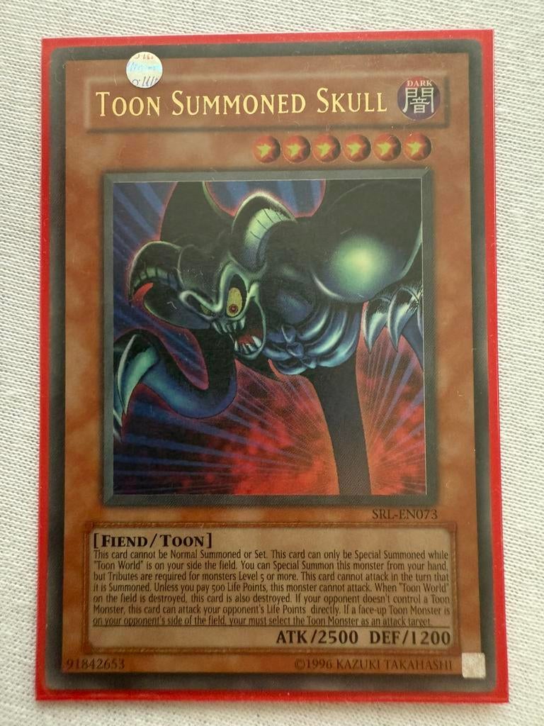 Toon Summoned Skull yugioh Ultra Rare, Verzenden, Nieuw, Losse kaart, Foil