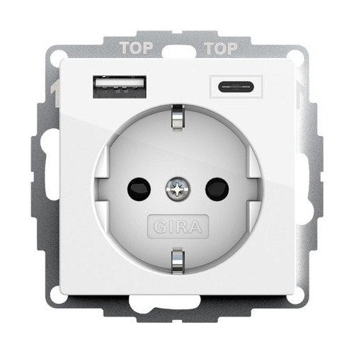 WCD RA 1V + USB A+C zuiver wit, Verzenden, Nieuw