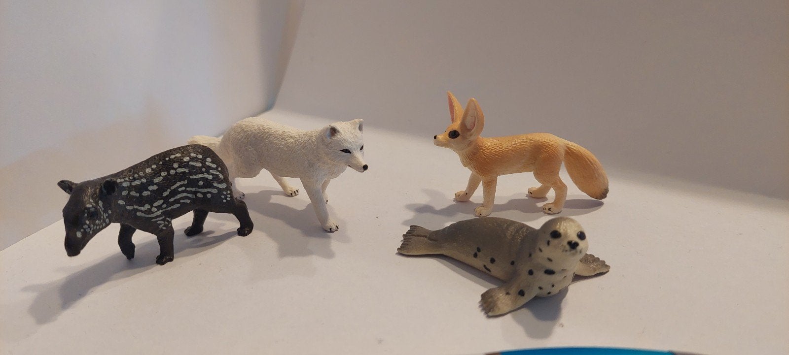 Schleich Dierenbeeldjes: Tapir, Poolvos, Fennek, Zeehond, Verzamelen, Ophalen of Verzenden, Zo goed als nieuw