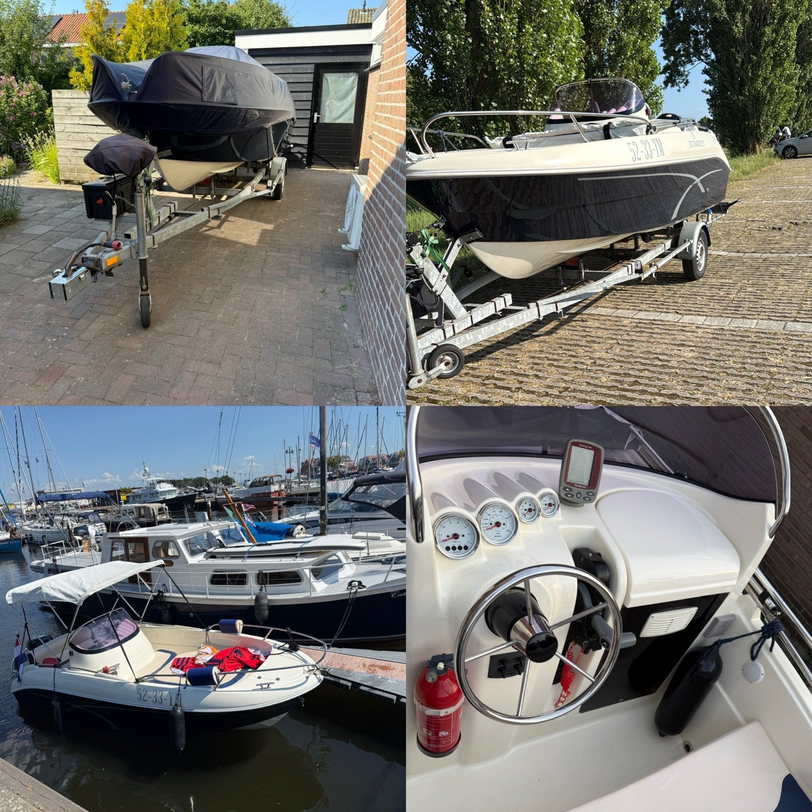 Prins 480 Open met trailer 90pk Suzuki buitenboordmotor, Overige merken, Gebruikt, Afdekzeil, Buitenboordmotor
