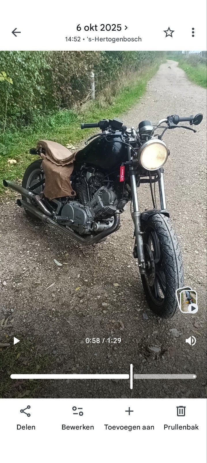 Unieke Yamaha Virago Bobber - Project, Motoren, Motoren | Yamaha, Particulier, Chopper, meer dan 35 kW, 2 cilinders, Motorrijbewijs A