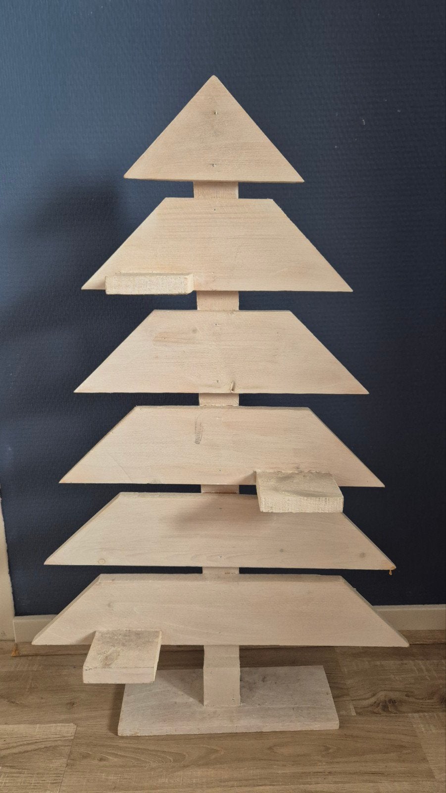 Houten kerstboom, Ophalen, Gebruikt