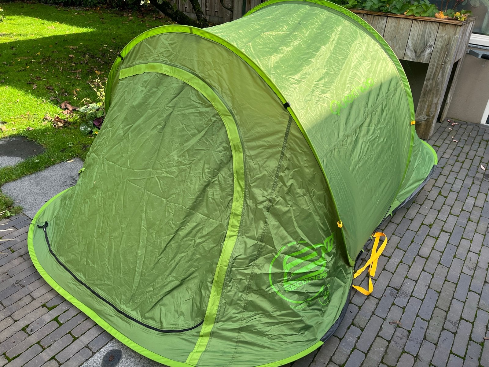 Quechua 2 Seconds pop up tent - 2 persoons - Groen, Ophalen of Verzenden, Gebruikt, Tot en met 2