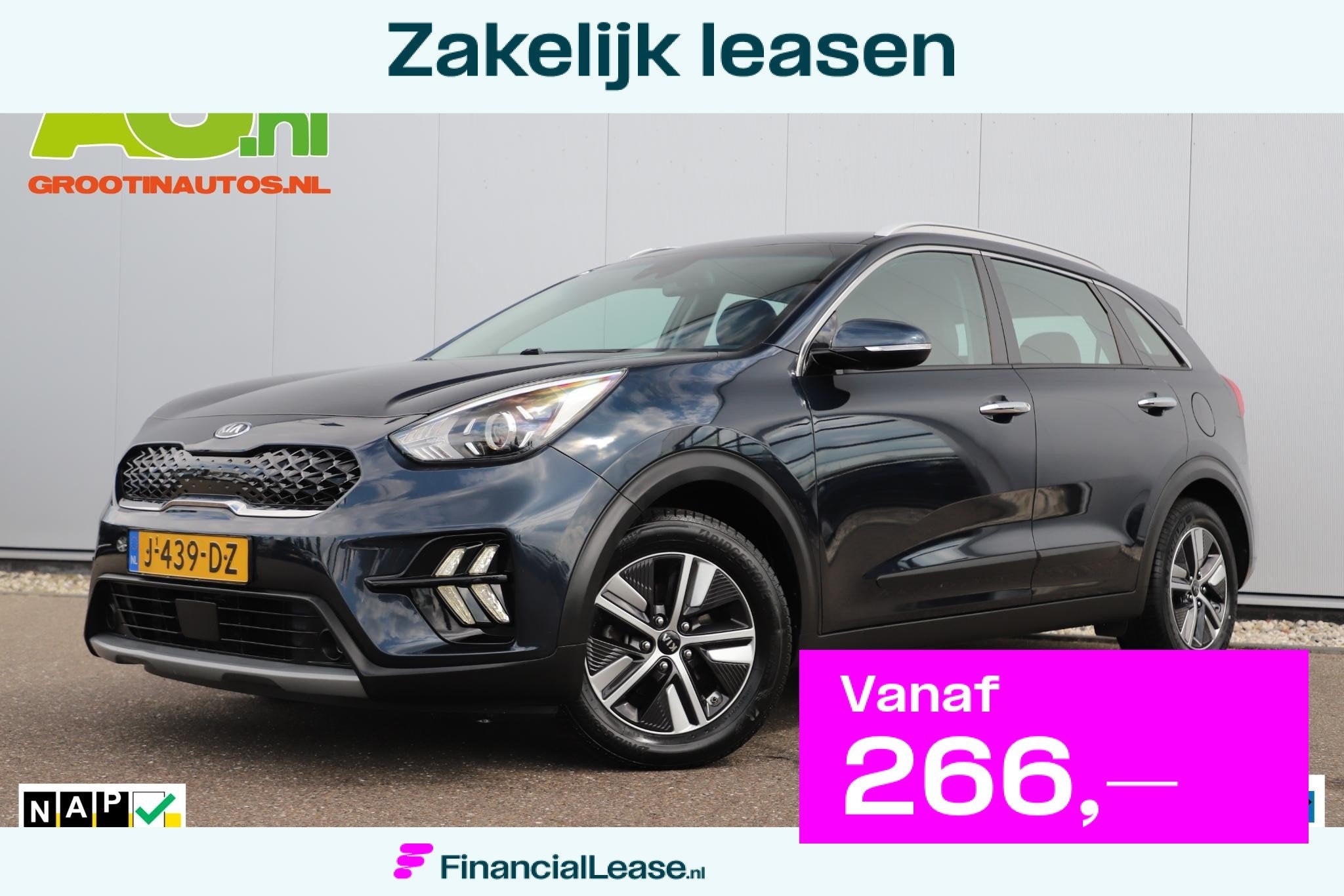 Kia Niro 1.6 GDi Hybrid DynamicLine Automaat Navigatie Achte