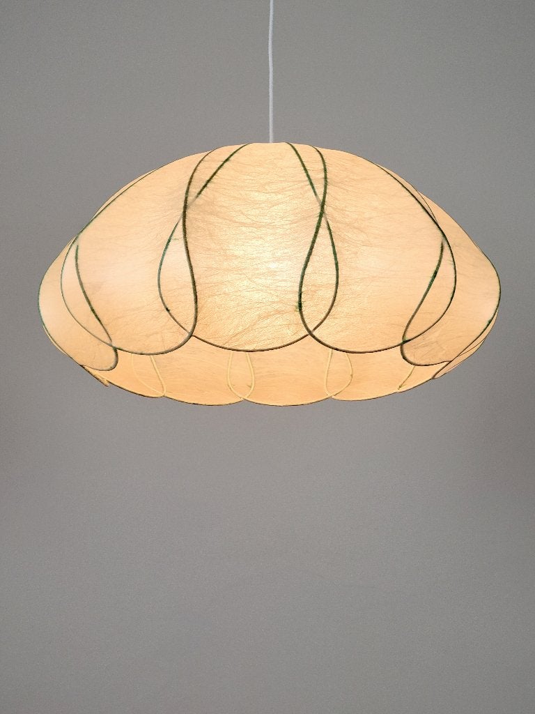 Grote vintage Cocoon hanglamp van Goldkant Leuchten, Overige materialen, Gebruikt, Ophalen of Verzenden, Nvt