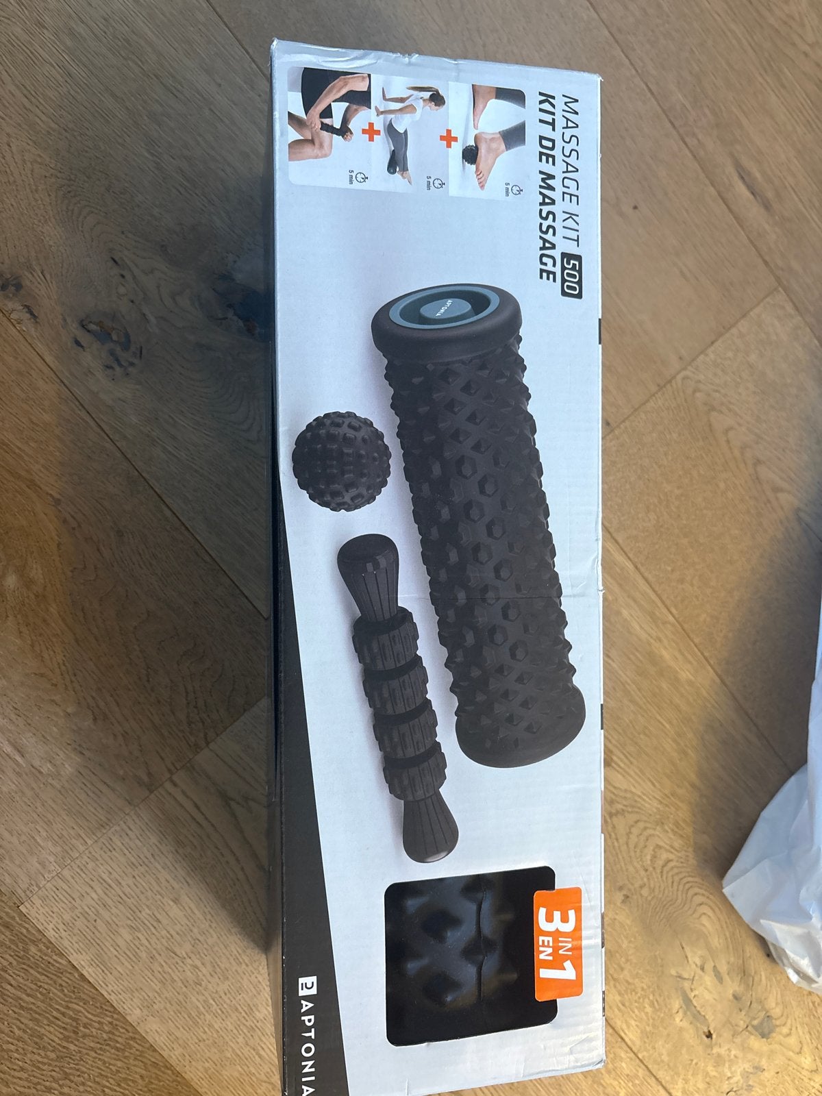 Massage Kit 500 3-in-1 - Foam Roller, Massagebal, Massagesti, Ophalen, Zo goed als nieuw, Apparaat