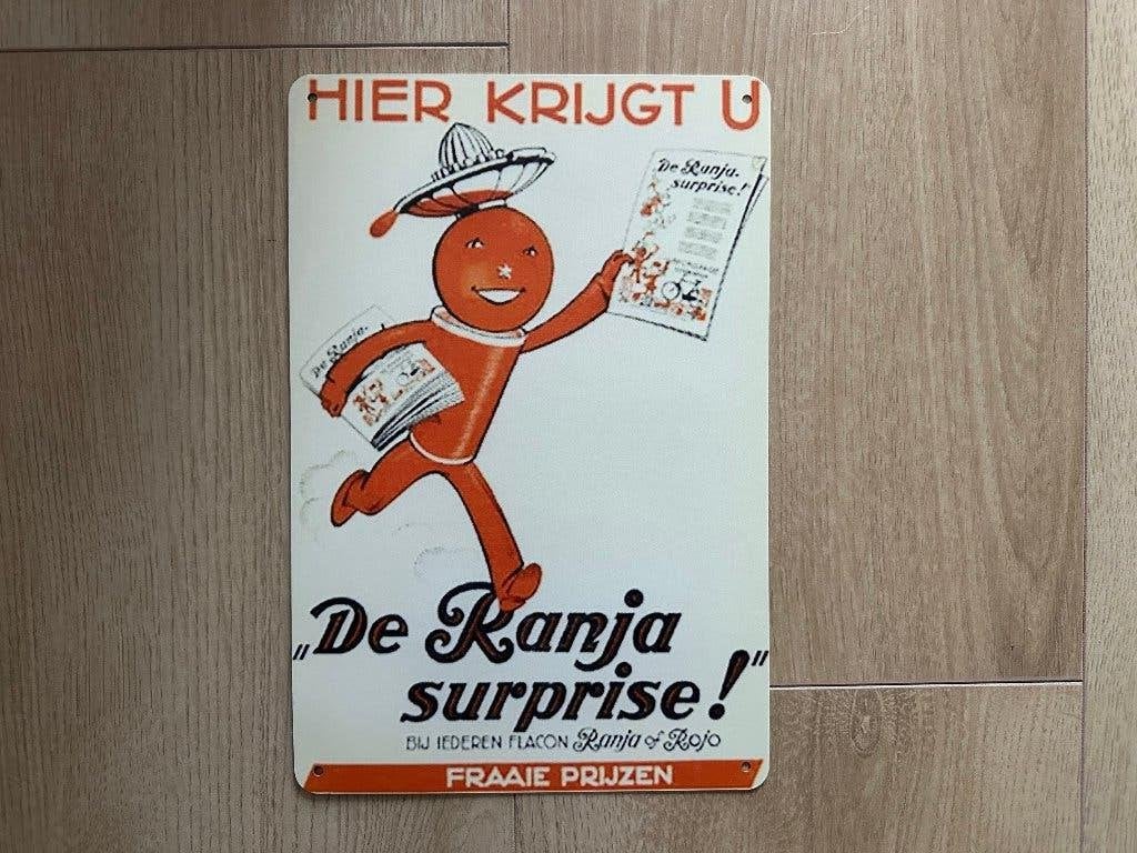 Reclamebord CP Limonade 20x30, Ophalen of Verzenden, Zo goed als nieuw, Reclamebord