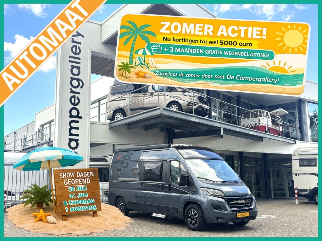 Malibu Van Charming GT AUTOMAAT ENKELE BEDDEN 5.99M EURO 6, Automaat, Malibu, Fiat, 6 tot 7 meter