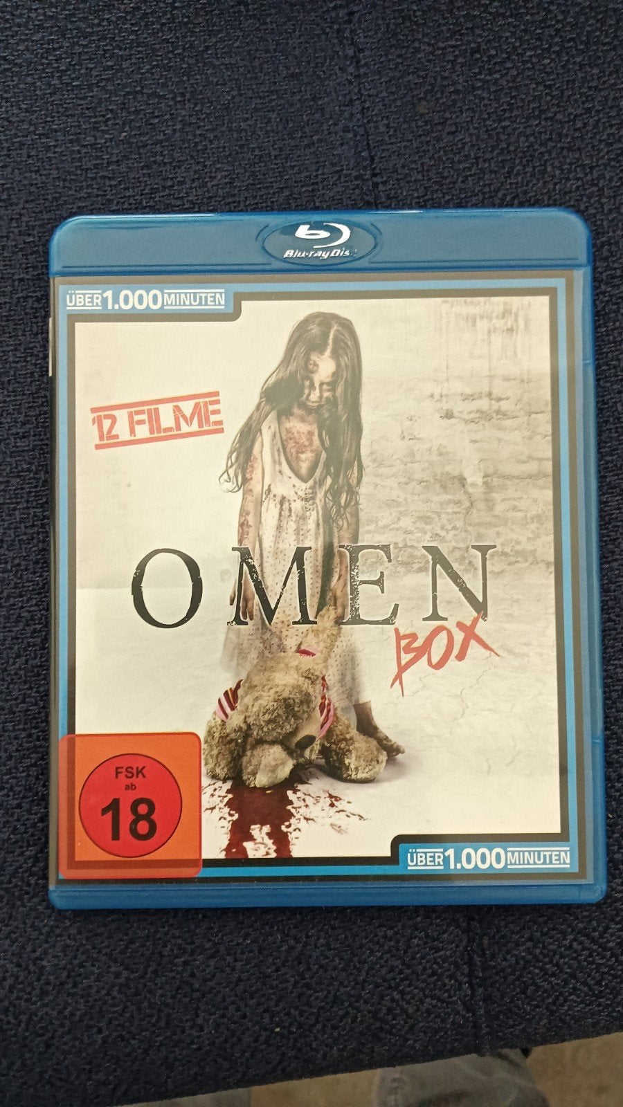 Omen box 12 films op 1 bluray import, Cd's en Dvd's, Blu-ray, Ophalen of Verzenden, Zo goed als nieuw, Horror