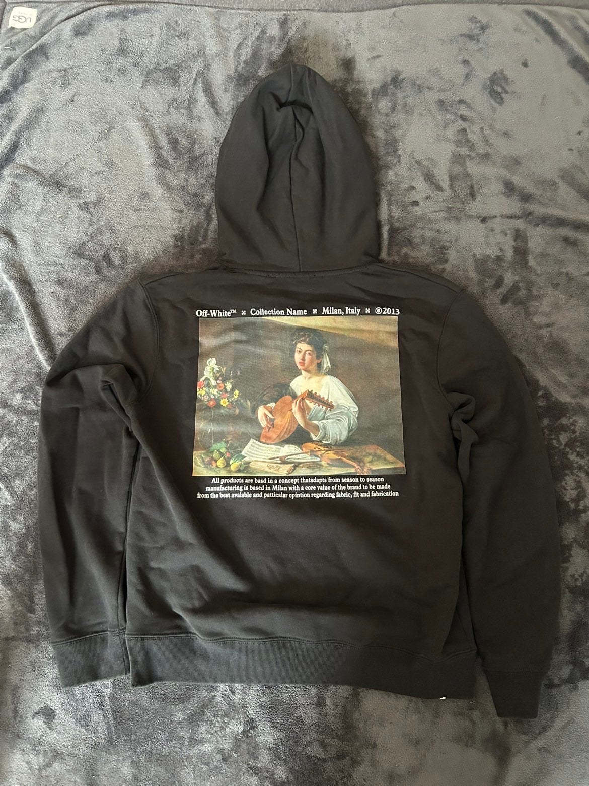 Off-White Lute Cotton Hoodie, Ophalen of Verzenden, Zo goed als nieuw, Maat 46 (S) of kleiner, Zwart