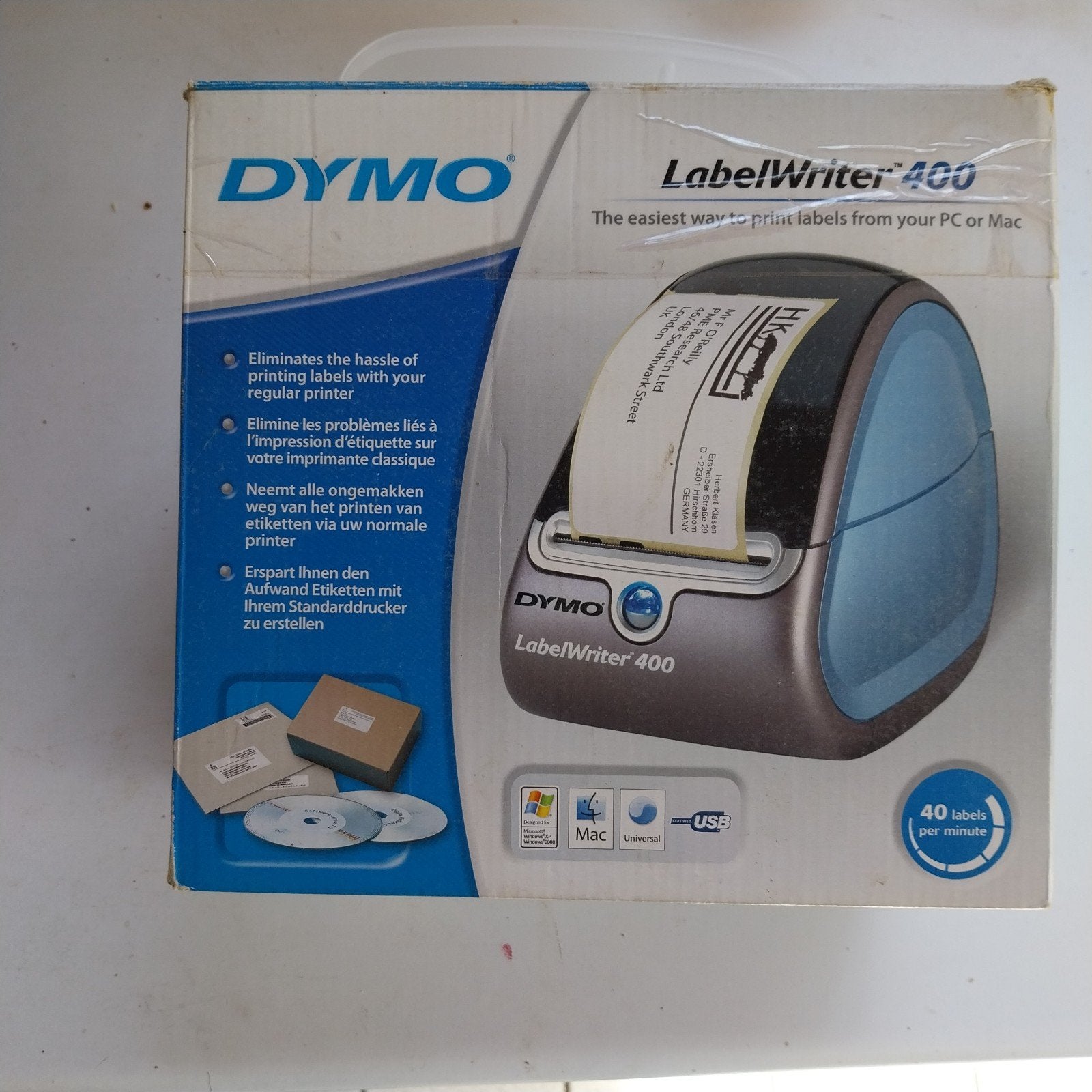 DYMO LabelWriter 400 Labelprinter - Snel en Efficiënt, Computers en Software, Printers, Zwart-en-wit printen, DYMO, Printer, Ophalen of Verzenden