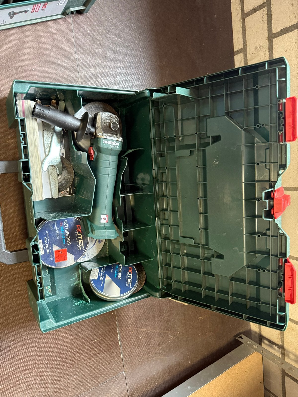 Metabo W18X Accu Haakse Slijper 18V - Z.G.A.N., Ophalen of Verzenden, Zo goed als nieuw, 1200 watt of meer, Overige typen