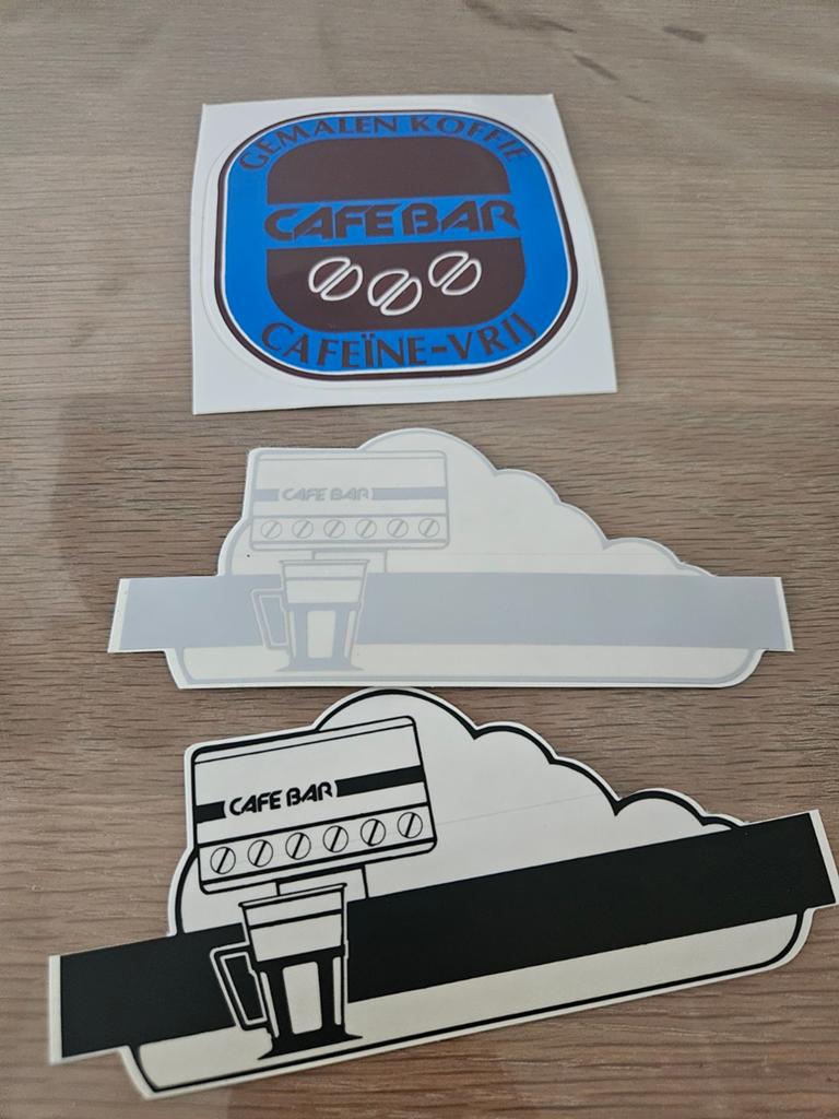Cafe Bar Koffie stickers, Ophalen of Verzenden, Zo goed als nieuw