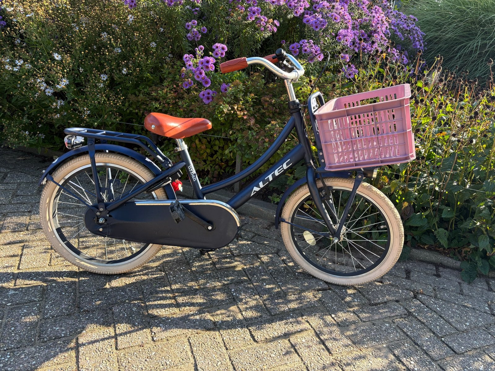 Donkerblauwe Altec fiets 20 inch, in zeer nette staat!, Ophalen, Zo goed als nieuw, Terugtraprem, 20 inch