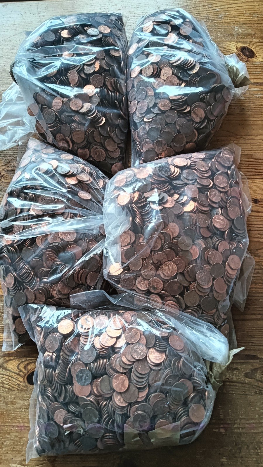 Usa cents / pennies / penny 40 kg mix van jaren niet uitgezo, Ophalen of Verzenden, Buitenland, Munten