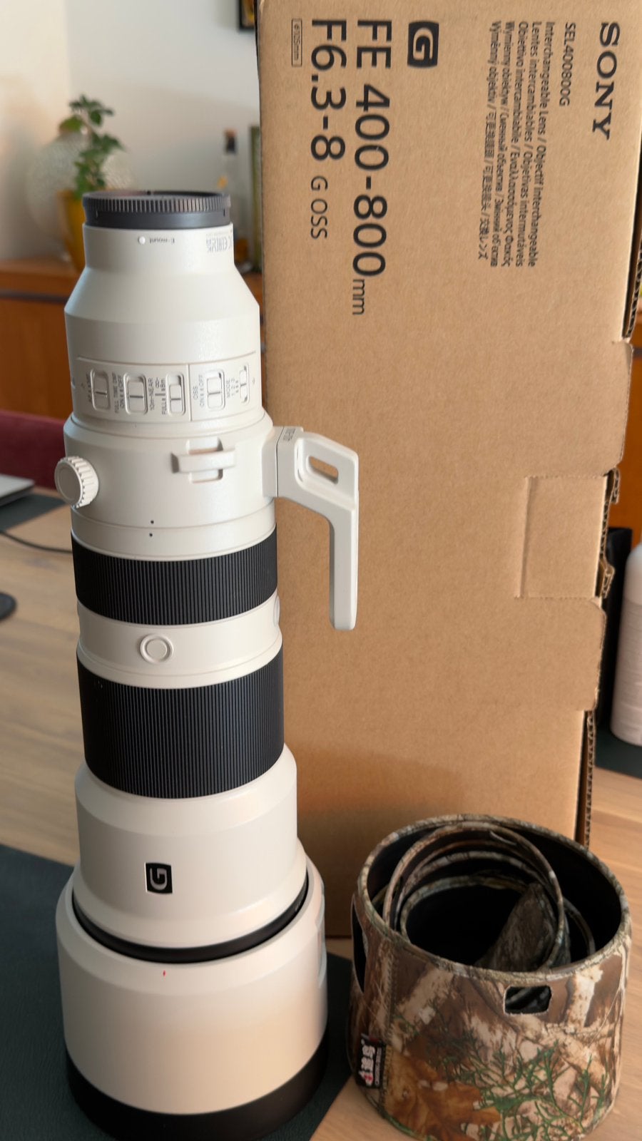 Sony FE 400-800mm F6.3-8 G OSS, Ophalen, Sony E-mount, 800 mm, Sony