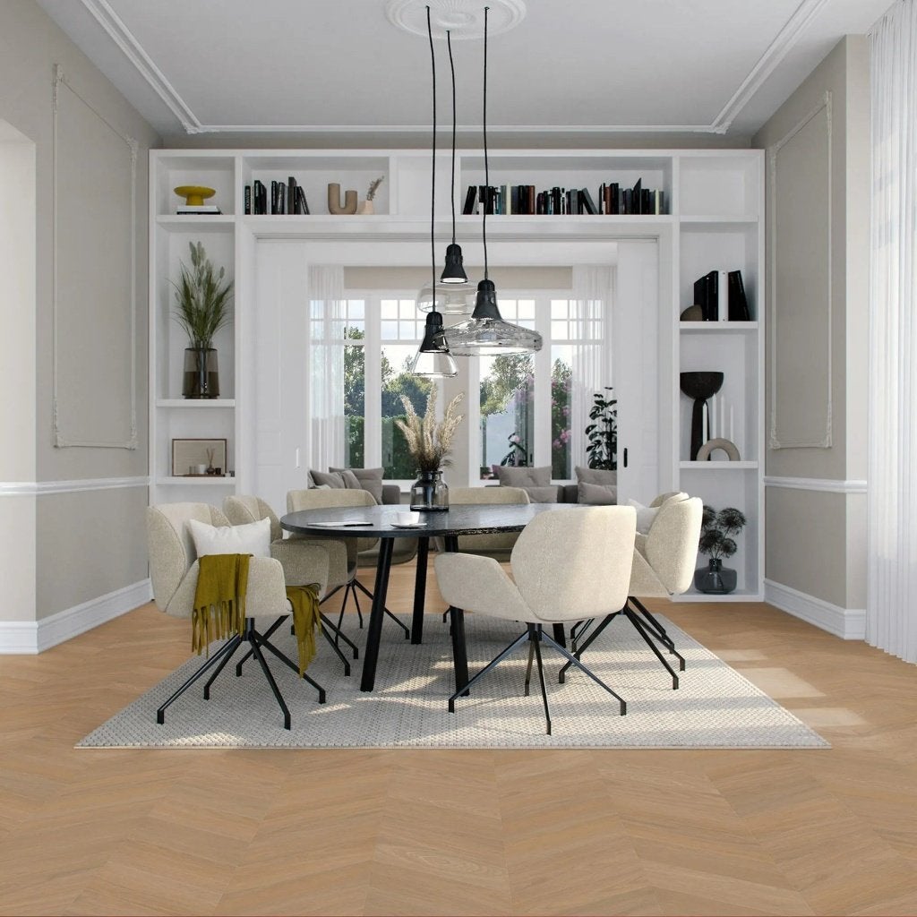 Hongaarse punt PVC vloer €28,57 p/m² | A-merk Vivafloors, Ophalen, Nieuw, Vinyl, Bruin