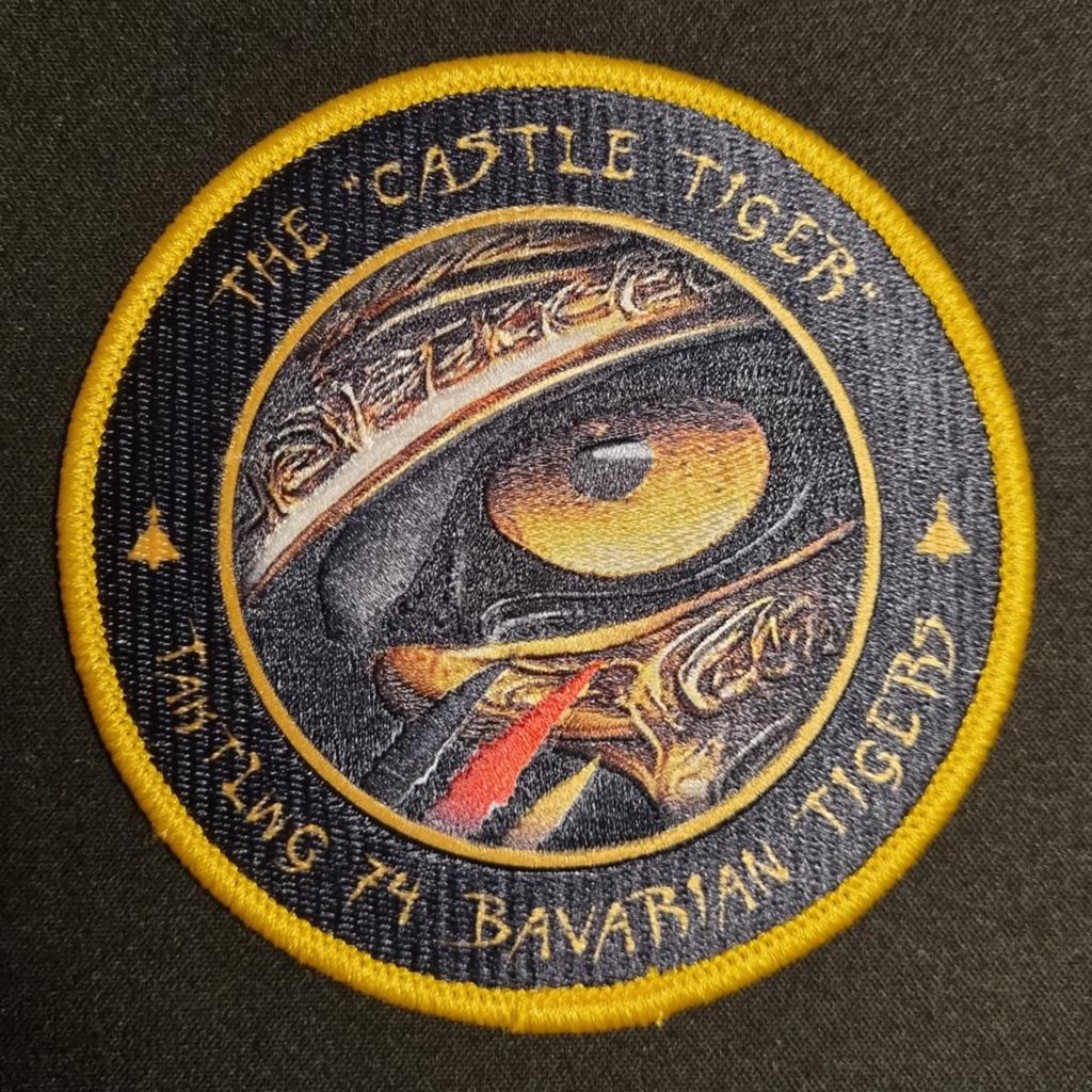 German Air Force TLG74 Castle Tiger Patch, Verzamelen, Ophalen of Verzenden, Luchtmacht, Amerika, Embleem of Badge