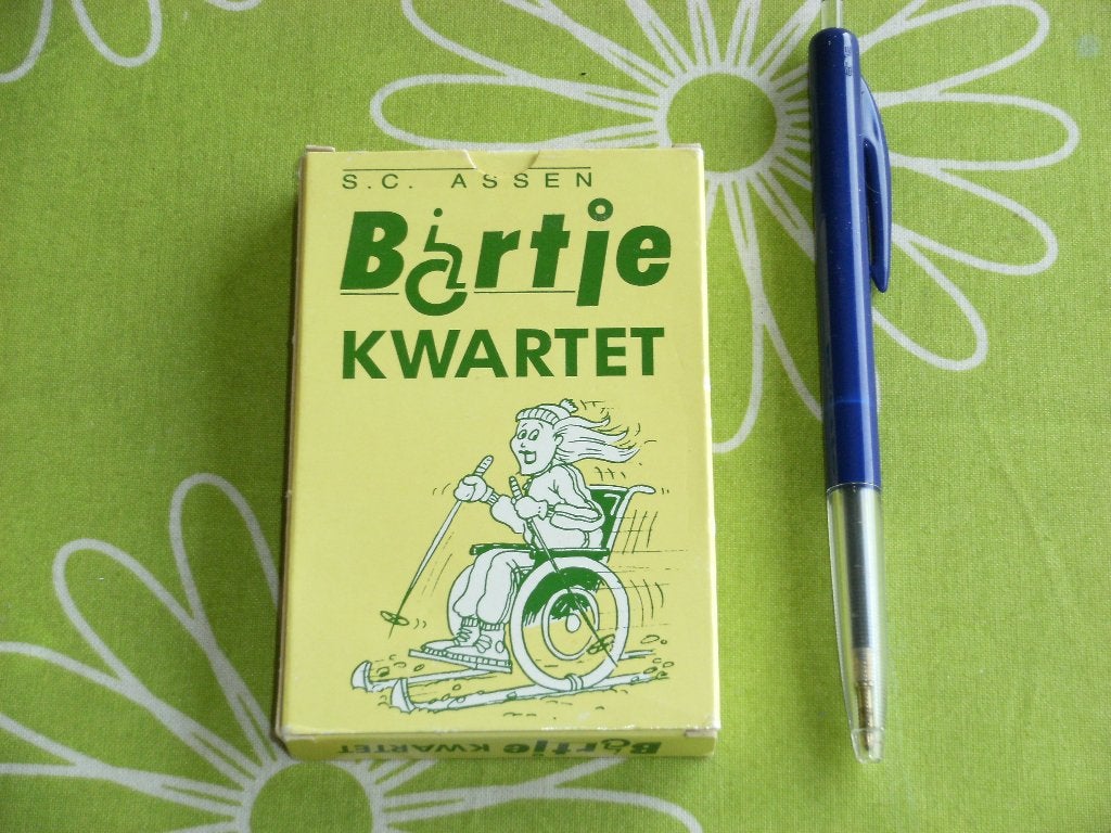 Bartje kwartet uitgeven door Sport Club Assen, Verzamelen, Speelkaarten, Jokers en Kwartetten, Ophalen of Verzenden, Zo goed als nieuw