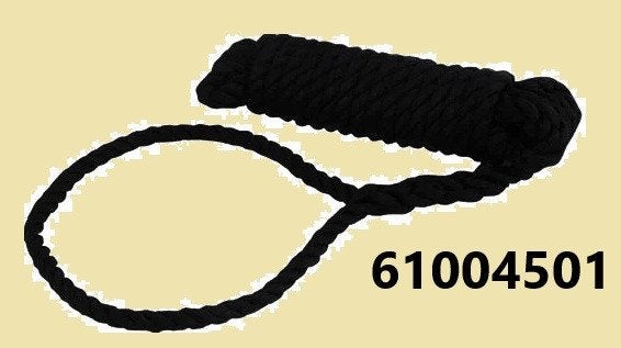 61004501 Zwart meertouw met paaloog Ø 10mm x 450 cm € 9,95, Ophalen of Verzenden, Nieuw, Lijn of Blok
