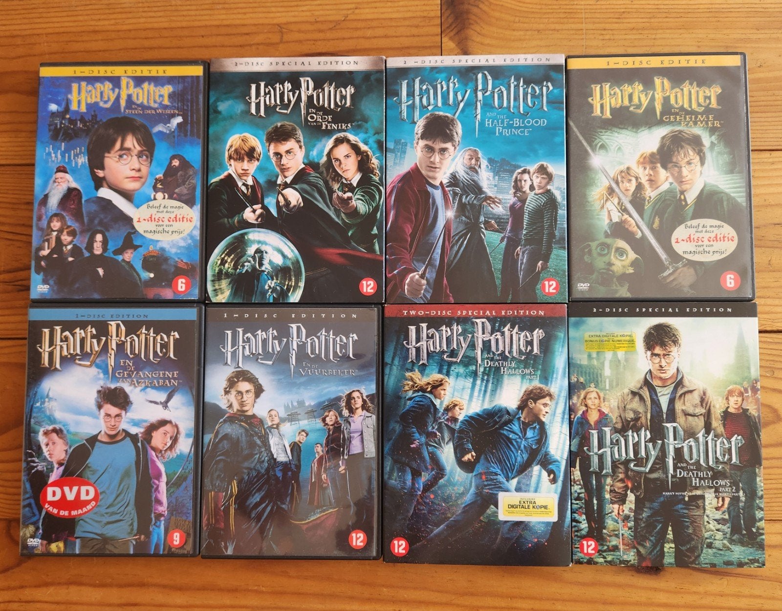 Harry Potter DVD Collectie - 8 Films (Nederlands gesproken), Gebruikt, Nederlands, Ophalen of Verzenden, Inclusief doosje