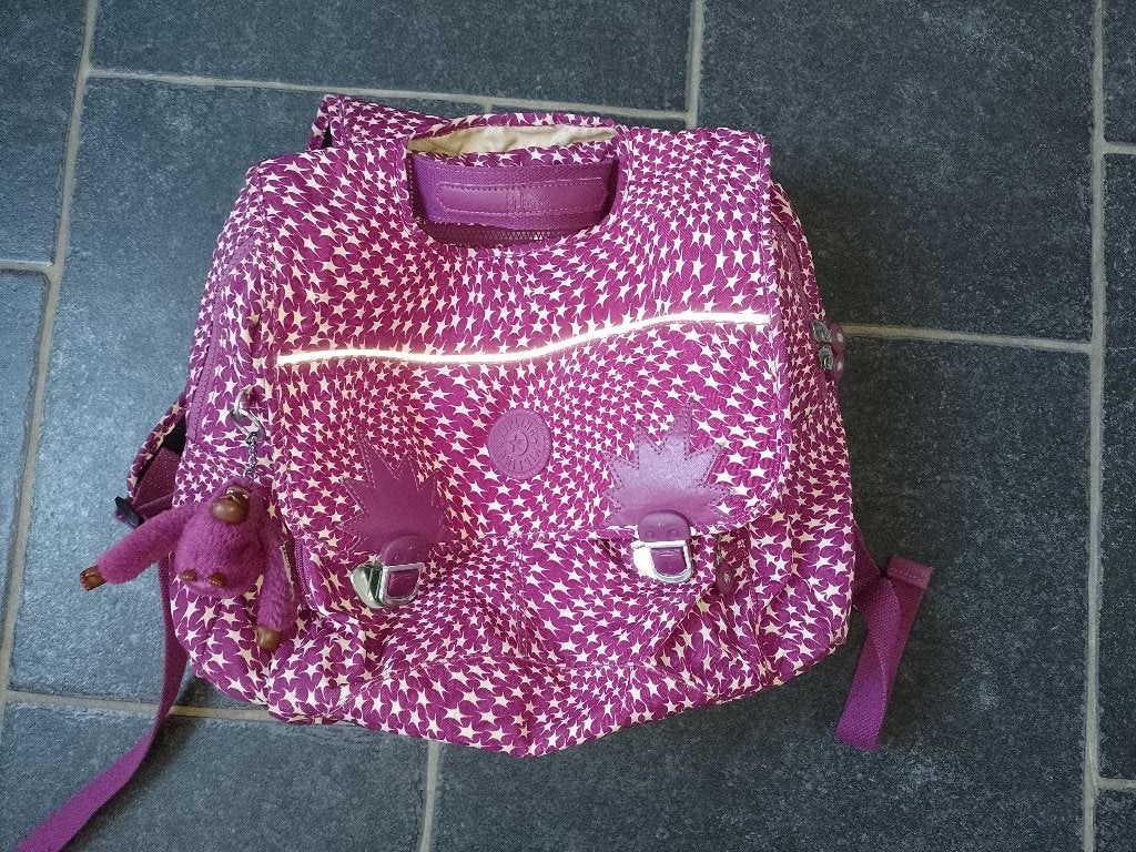 Boekentas Kipling, Sieraden, Tassen en Uiterlijk, Tassen | Schooltassen, 30 tot 40 cm, Rugtas, 40 tot 50 cm, Ophalen of Verzenden