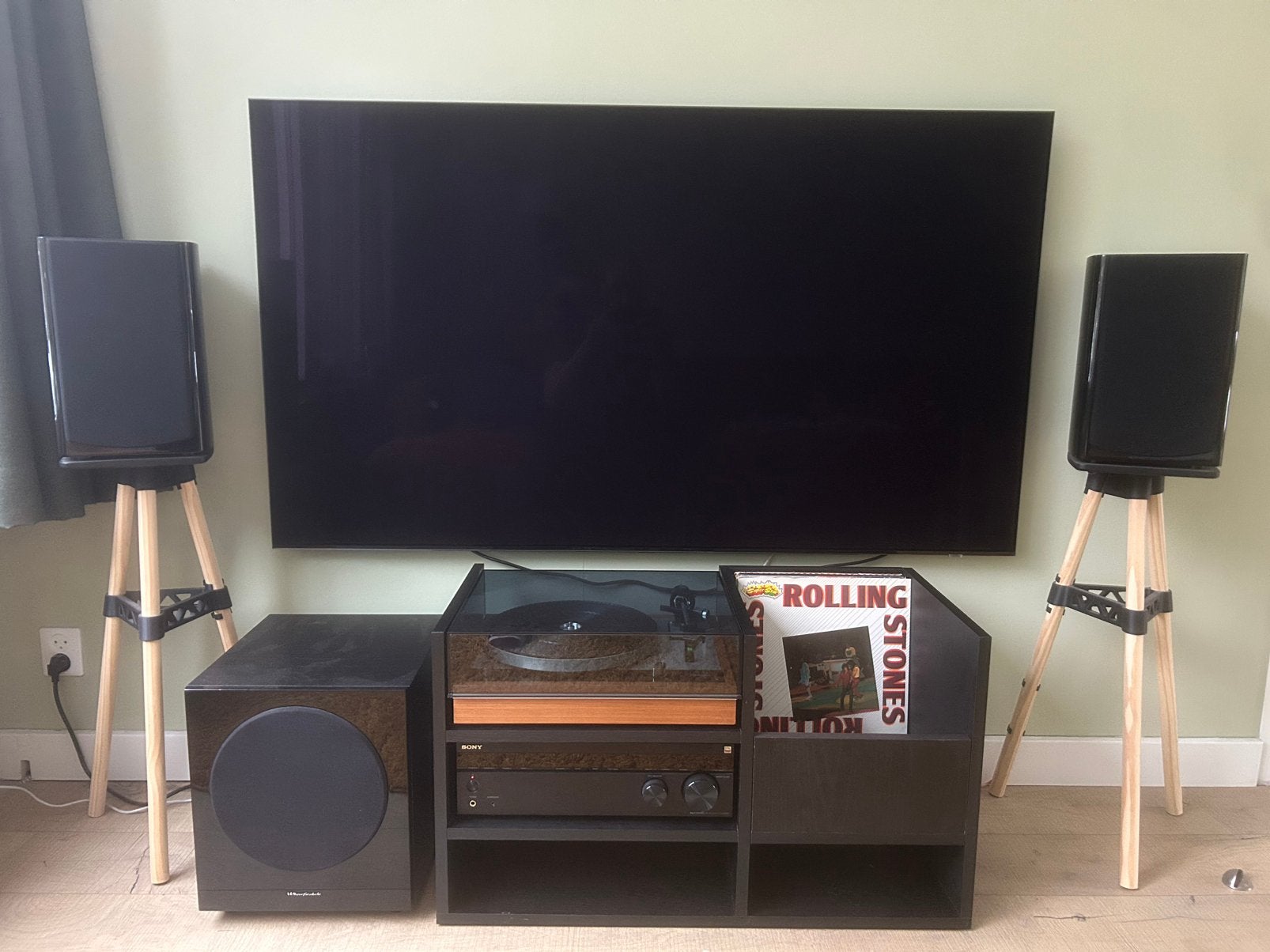 2x luidspreker standaard, Audio, Tv en Foto, Luidsprekers, Ophalen of Verzenden, Zo goed als nieuw, Minder dan 60 watt, Overige merken