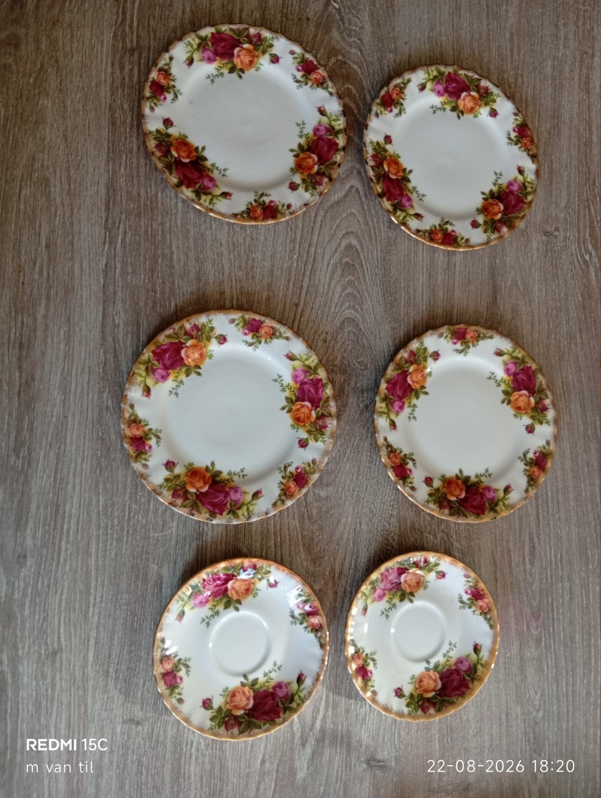 Royal Albert Old Country Roses servies - 6 stuks, Antiek en Kunst, Antiek | Servies compleet, Ophalen