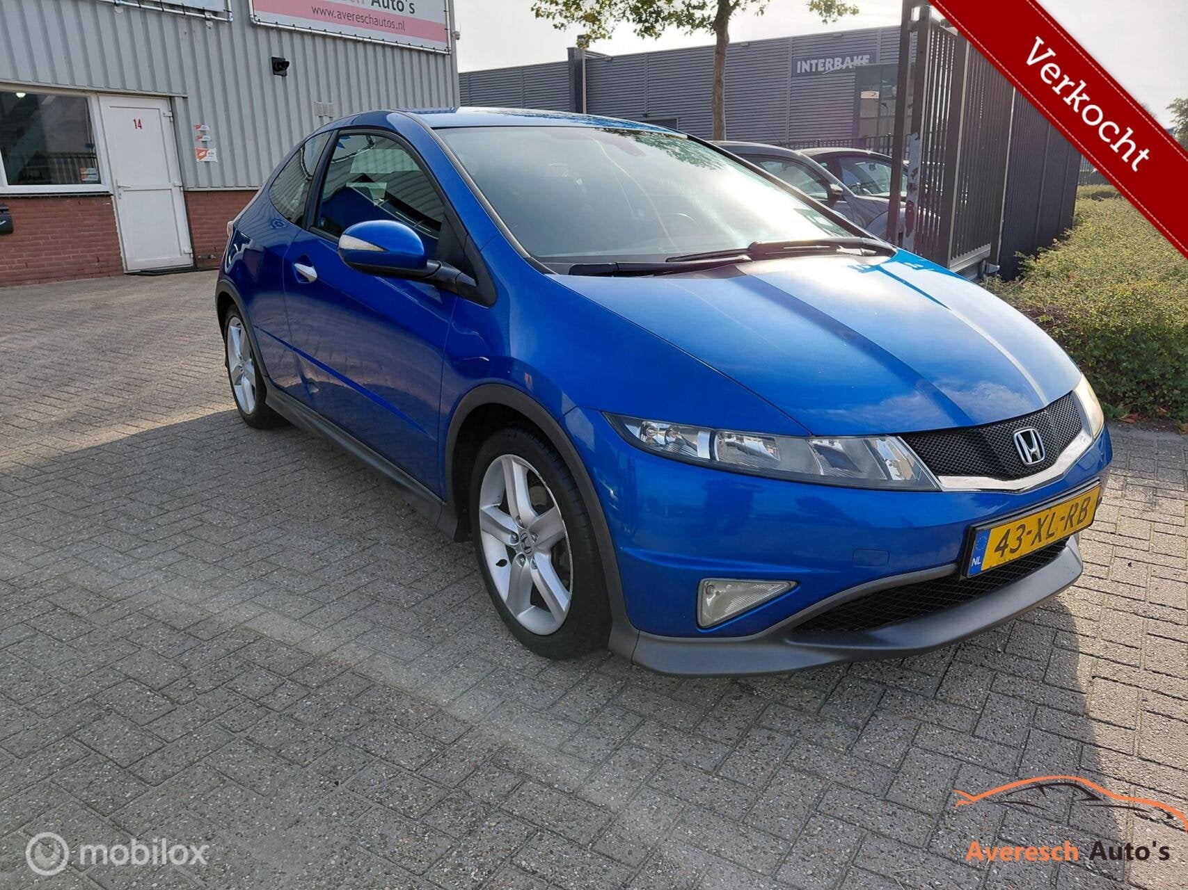 Honda Civic 1.8 Type S Advantage, Auto's, Voorwielaandrijving, Zwart, 4 cilinders, Blauw