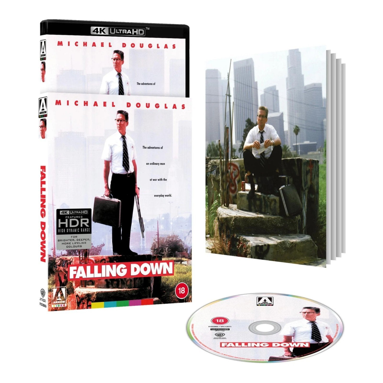 Falling Down L.E. (Arrow) 4K UHD Blu-Ray UK Geseald IMDb 7.7, Cd's en Dvd's, Engels, Vanaf 16 jaar, Film, Engels