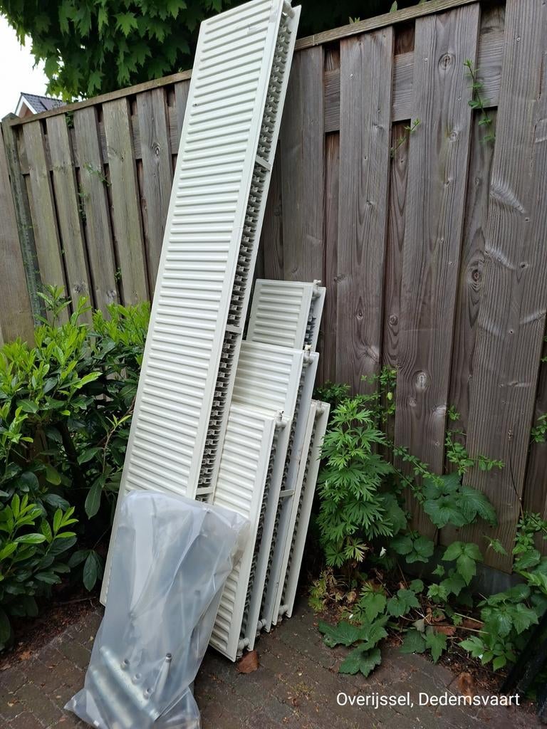 5 gebruikte radiatoren, Ophalen, Gebruikt, Radiator, 150 cm of meer