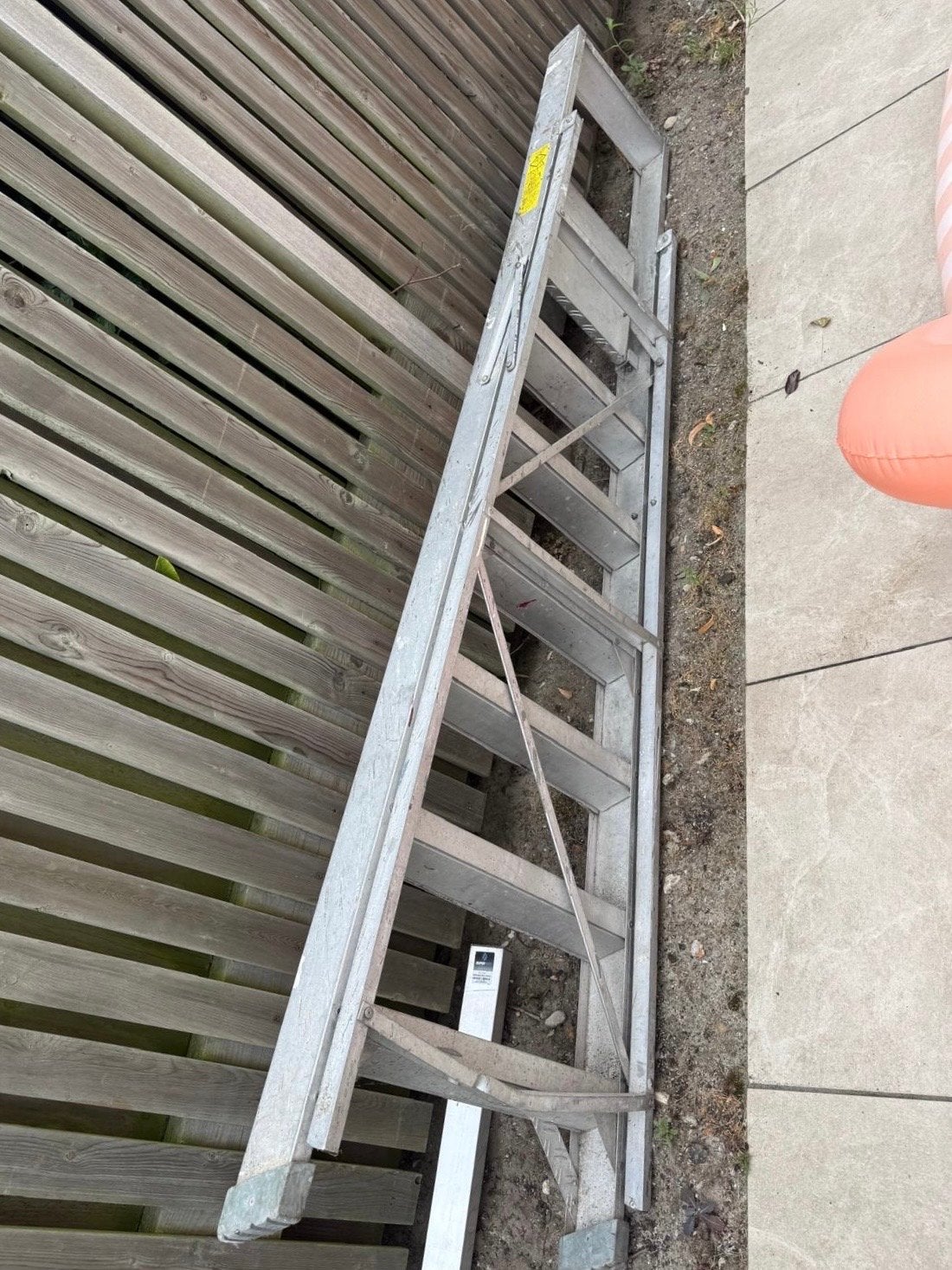 Gebruikte ladder, 7 treden, Ophalen, Gebruikt, Ladder, Opvouwbaar of Inschuifbaar