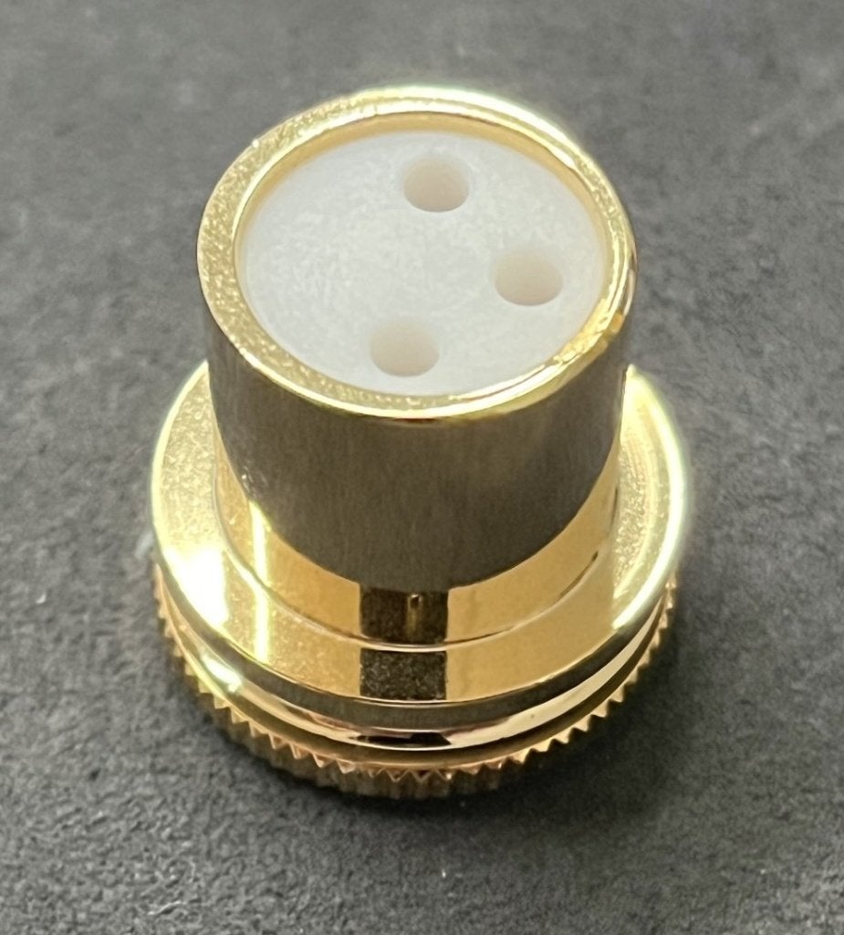 XLR CAP Female gold plated (5 beschikbaar), Ophalen of Verzenden, Zo goed als nieuw