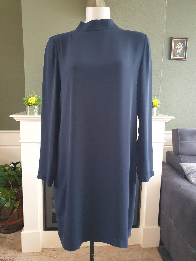 Samsoe Samsoe elegante blauwe jurk M 38 40, Maat 38/40 (M), Nieuw, Samsoe Samsoe, Boven de knie