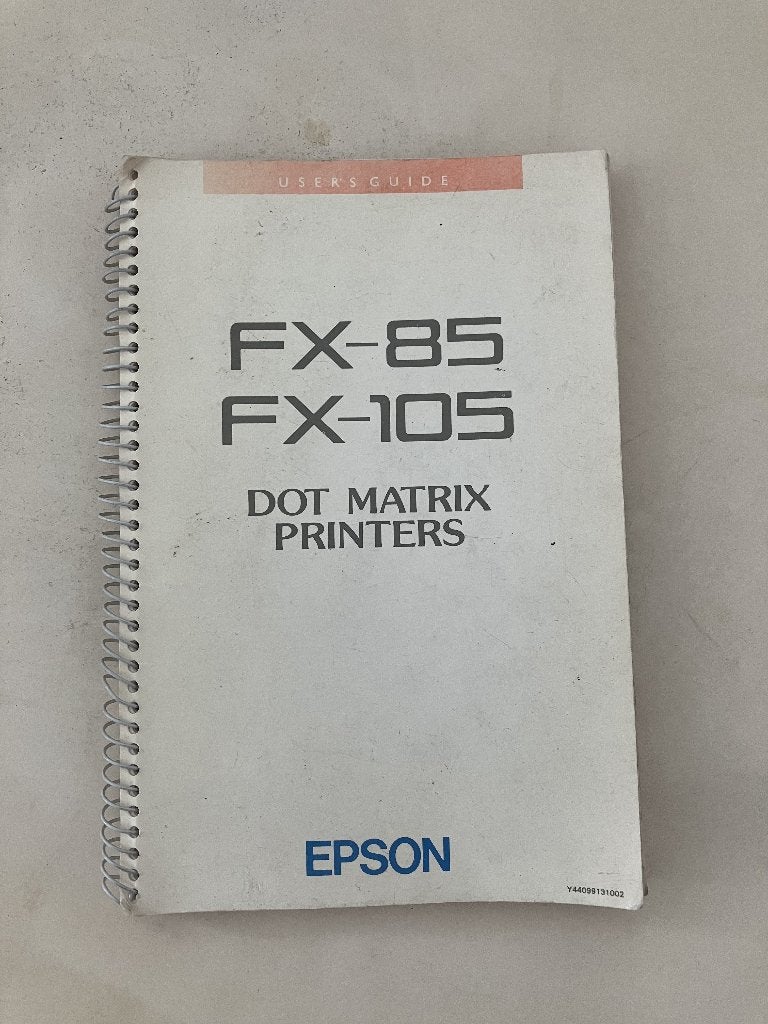 Handleiding Epson FX-85 FX-105, Ophalen of Verzenden, Gebruikt, Overige typen, Epson