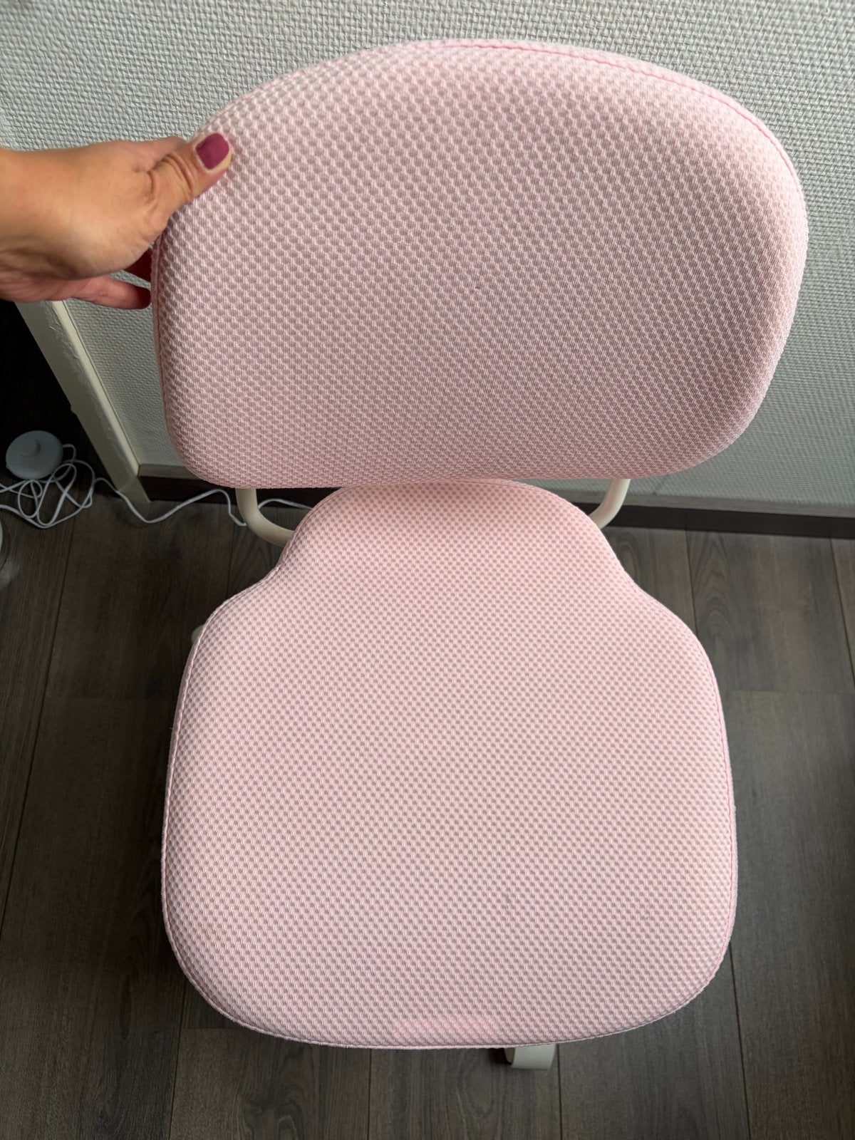 Roze Ikea Vimund bureaustoel voor kinderen - verstelbaar, Ophalen, Zo goed als nieuw, Roze, Bureaustoel